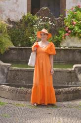 Orange Maxi Dress + Style With a Smile Link Up