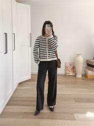 Ten ways to wear a black straight leg trouser