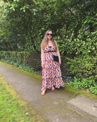 Tiered Floral Maxi Dress Outfit