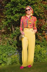 Vintage Shirt and Yellow Trousers + Style With a Smile Link Up