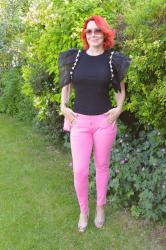 Candy Pink Skinny Jeans + Style With a Smile Link Up