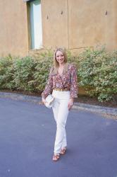 Summer Style: White Straight Leg Jeans + Hermes Oasis Sandals