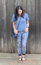 {outfit} Monochromatic Floral Jeans in June