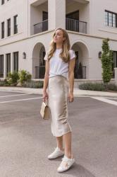 How I’m Styling A White Midi Skirt for Spring