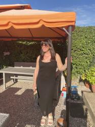 Styling A Black Knitted Dress - #Chicandstylish #LINKUP