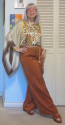 Silk Cocoon, 80s Leopard and Drapey Trousers