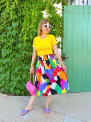 Colorful Abstract Skirt