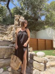 Ma robe noire en lin de l'été
