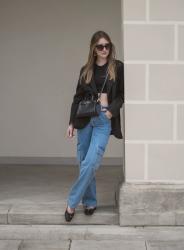 Cargo jeans&oversize blazer 