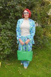 Blue Oversized Trouser Suit + Style With a Smile Link Up