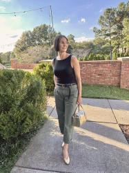 How to Dress Up Wide Leg Chinos for Fall