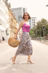 Spätsommer-Essential| Midirock mit ungewöhnlichem Zebra-Print