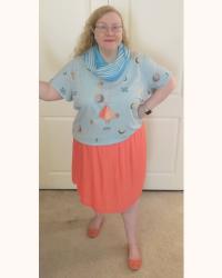 Adding an Orange Beauty Bundle to Summer Outfits with Prints