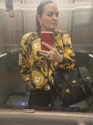 On the elevator