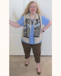 Brown Casual Layered Utility-Style Summer Outfit for SIA: Holly Hobbie + DIY Paper Beads