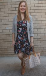 Printed Dresses and Blazers And LV Neverfull | Weekday Wear Link Up