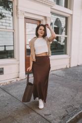 Ways To Style A Satin Maxi Skirt