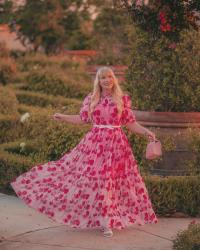 Pink Eva Franco Maxi Dress