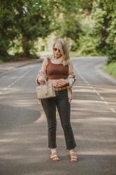 The Simple Plaid Boyfriend Shirt & Madewell Kickout Jeans