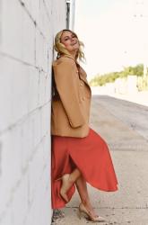 Little Red Silk Dress