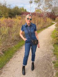 How to Style a Denim Jumpsuit