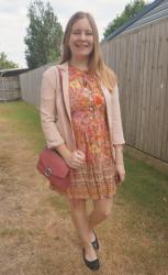Pink Dresses, Ballet Flats and Pink Bags | Weekday Wear Link Up