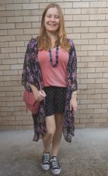 Pink Tees Printed Shorts, Cover Ups and Jean MAC Bag