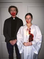 Midnight Mass Halloween Costumes: Bev Keane and Father Paul