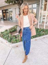 How to Wear a Long Denim Skirt