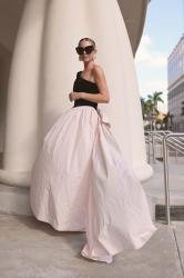 TAFFETA BOW DRESS