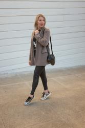 Spanx faux leather leggings vs. an Amazon dupe