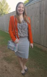 Brown Printed Tanks, Pencil Skirts and Colourful Blazers | Weekday Wear Link Up