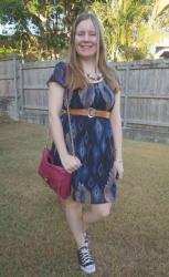 Printed Dresses and Prune MAC Bag | Weekday Wear Link Up