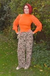 Leopard Print and Orange + Style With a Smile Link Up