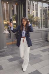 La Redoute | Le blazer marine en 3 tenues