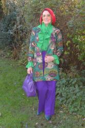 Purple and Green Frills + Style With a Smile Link Up
