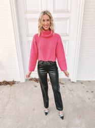 Target Leather Pants Outfit