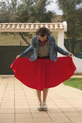 I made a circle skirt