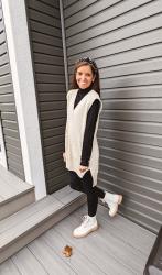 Oversized Sweater Vest Outfit
