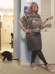 Twice-Worn Thousand-Dollar Sweater and Quilted Skirt