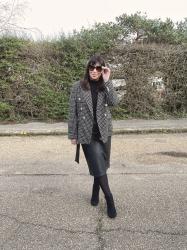 Monochromatic Tweed Jacket - #Chicandstylish #Linkup