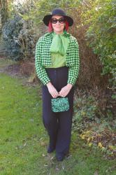 Green Houndstooth Jacket + Style With a Style Link Up