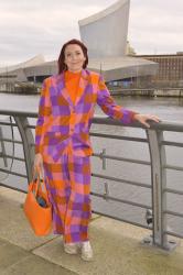 Purple and Orange Check Suit + Style With a Smile Link Up