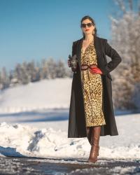 Ein glamouröses Outfit für den Winter-Spaziergang