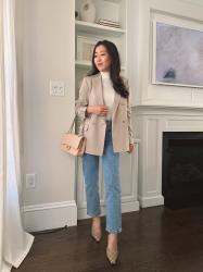 Classic outfit formula + relaxed blazer finds