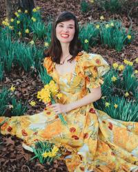 Sewing Project:  Van Gogh Tea Dress Update