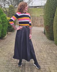 Elevate your look with a striped jumper