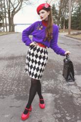 Somehow, I felt like my sister’s birthday needed a clown
Outfit rundown
Cardigan: vintage
Skirt:…