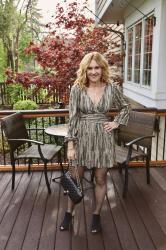 Shining Bright in a Gold Metallic Romper at 53 Years Old