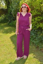 Plum Trouser Co-ord + Style With a Smile Link Up